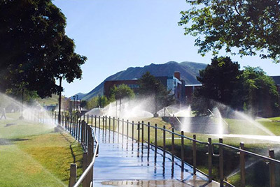 close up of irrigation system