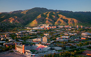 university campus aerial